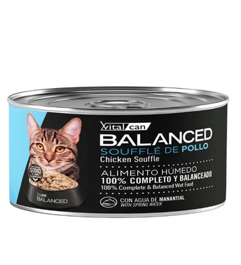VITAL CAN BALANCED LATA CAT SOUFFLE POLLO 85GR