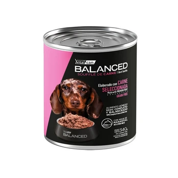 VITAL CAN BALANCED LATA DOG SENIOR SOUFFLE CARNE 340GR PROMO 2X1