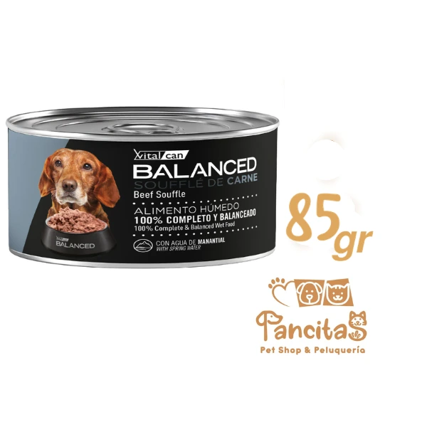 VITAL CAN BALANCED LATA DOG SENIOR SOUFFLE CARNE 85GR PROMO 2X1