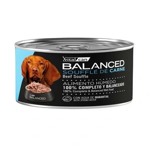[013-2054] VITAL CAN BALANCED LATA DOG SOUFFLE CARNE 85GR PROMO 2X1