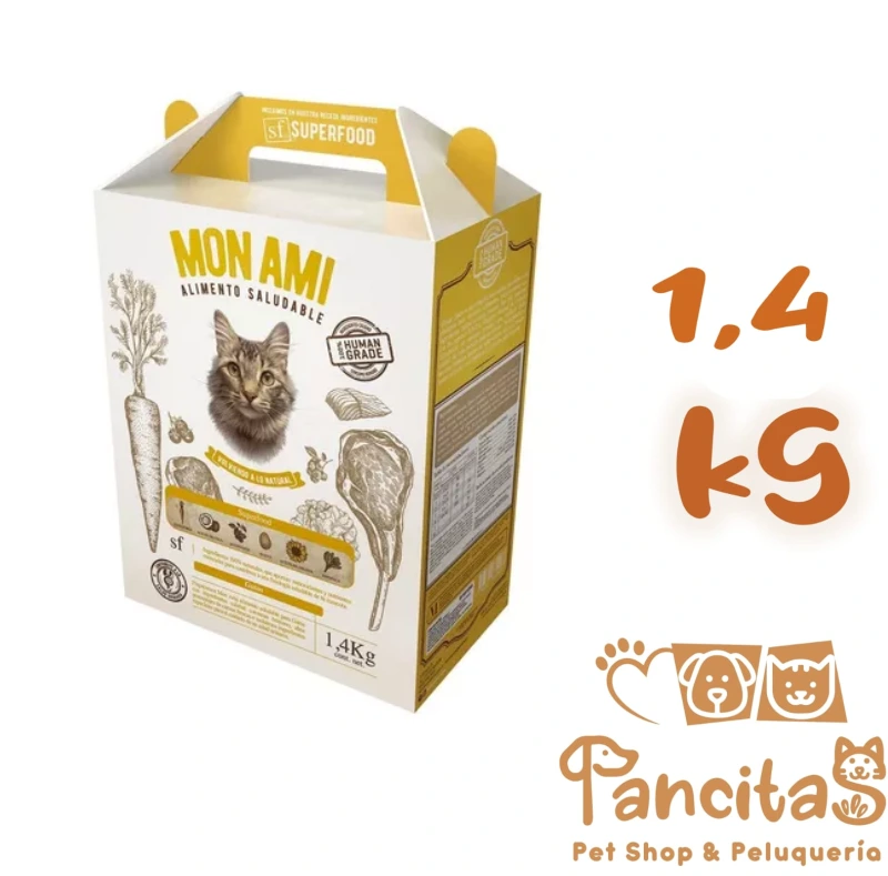 MON AMI HUMAN GRADE ADULTO GATO 1,4KG