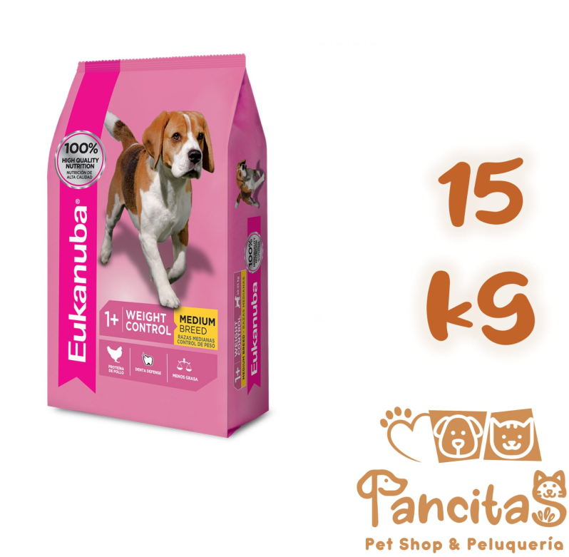 EUKANUBA  WEIGHT CONTROL MEDIUM 15KG