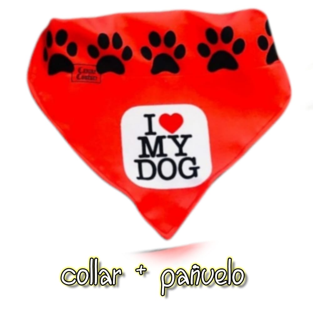 CANINE COUTURE COLLAR + BANDANA SAN VALENTIN