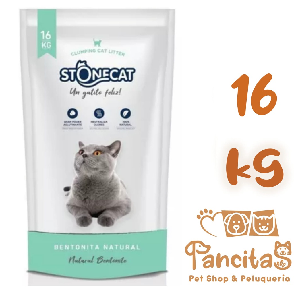 PIEDRITAS BENTONITA AGLUTINANTES STONE CAT 16KG PROMO