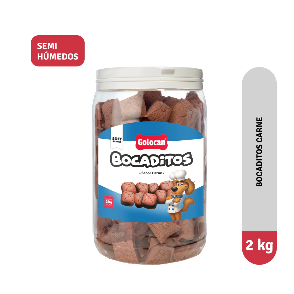 GOLOCAN BOCADITOS 2 KG SABOR CARNE (242 BOMBONES)