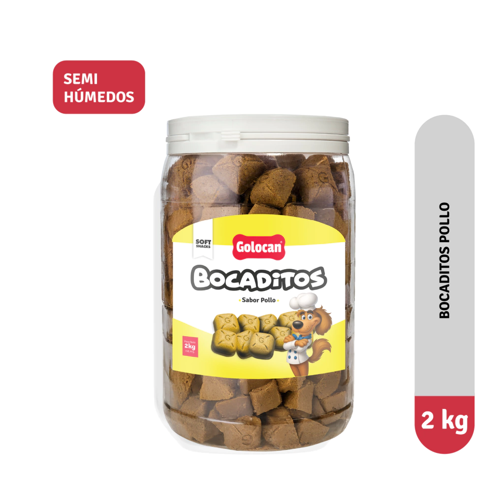 GOLOCAN BOCADITOS 2 KG SABOR POLLO (242 BOMBONES)