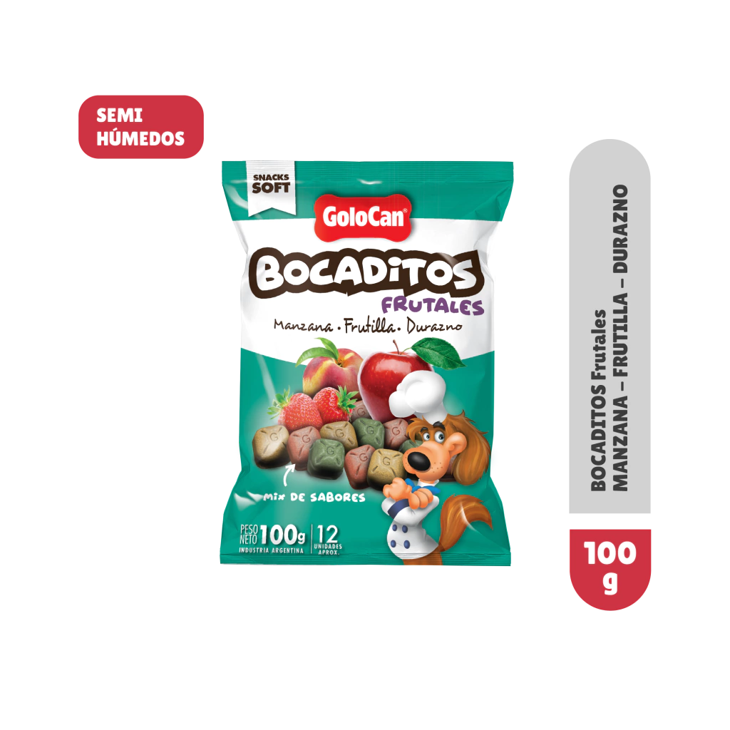GOLOCAN BOCADITOS SABOR FRUTALES 100GR