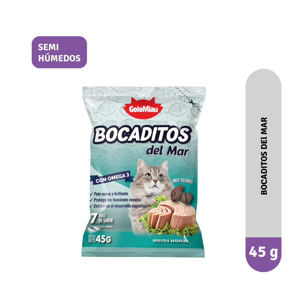 GOLOCAN CAT BOCADITOS DEL MAR 45GR