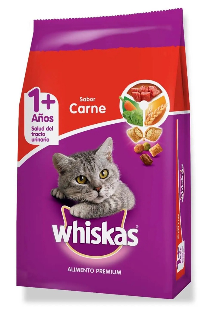 WHISKAS GATO ADULTO SABOR CARNE 500 GR