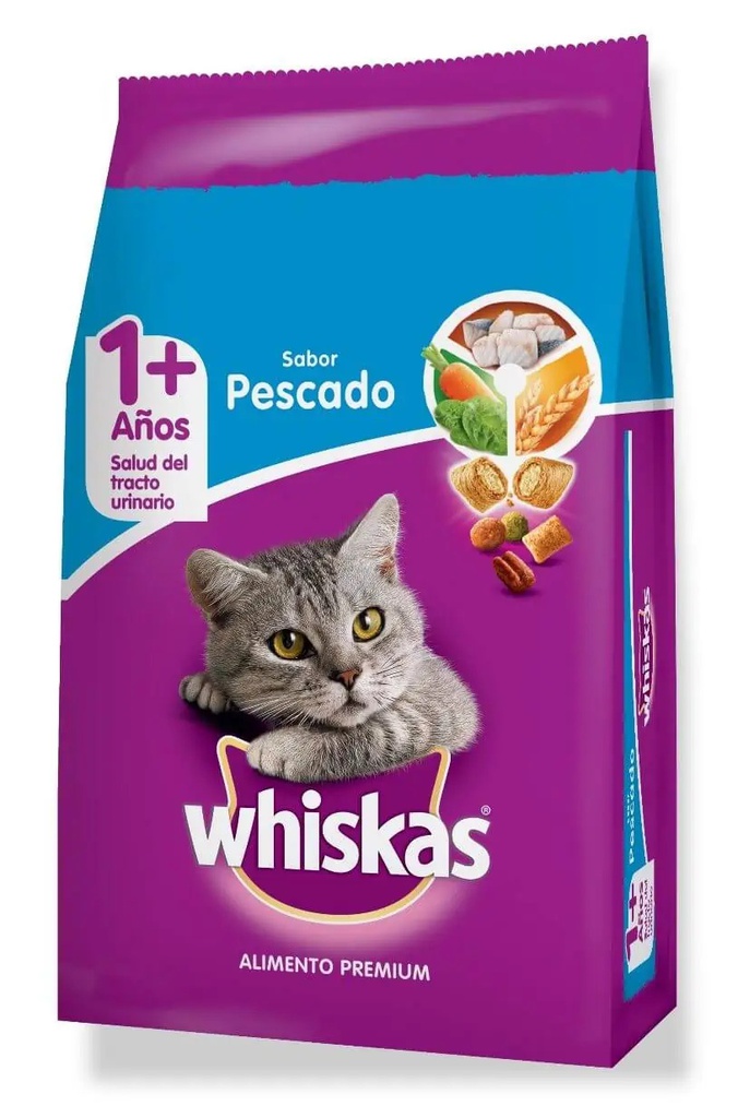 WHISKAS GATO ADULTO SABOR PESCADO 500 GR