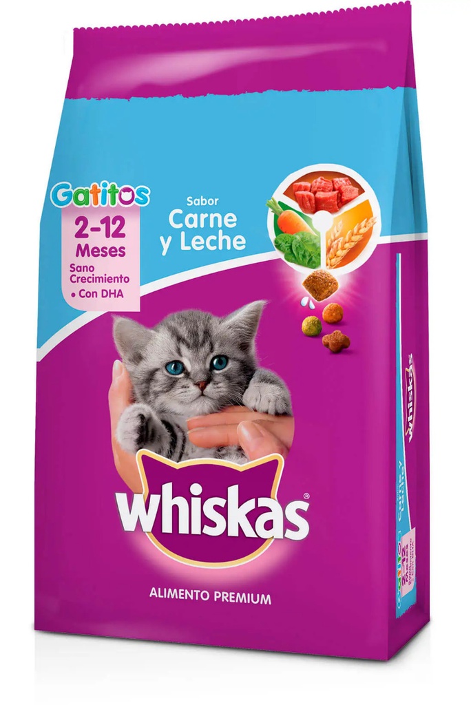 WHISKAS GATITOS CARNE Y LECHE 500 GR