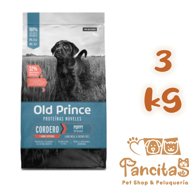 OLD PRINCE DERMA CORDERO Y ARROZ CACHORRO 3KG