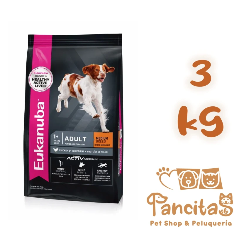 [7122030] EUKANUBA  ADULTO MEDIUM 3KG