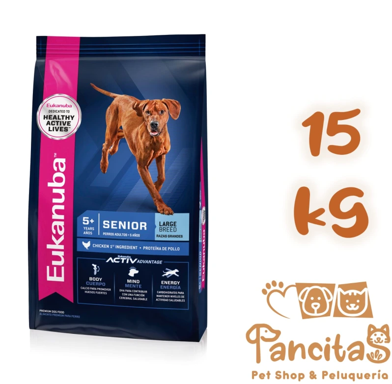 [7033150] EUKANUBA  SENIOR +7 LARGE 15KG PROMO 50% DE DESCUENTO