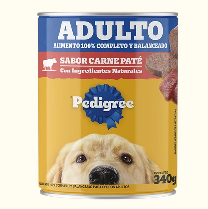 PEDIGREE LATA ADULTO CARNE PATE promo 5+1