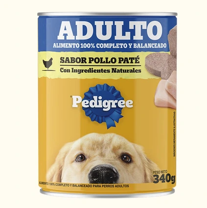 PEDIGREE LATA ADULTO POLLO PATE promo 5+1