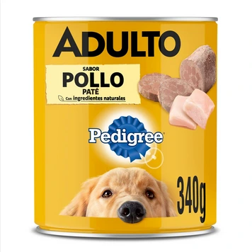 PEDIGREE LATA ADULTO POLLO PATE promo 5+1