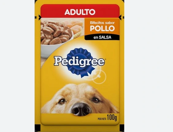 PEDIGREE POUCH ADULTO RAZAS MEDIANAS SABOR POLLO 100GR PROMO 5+1