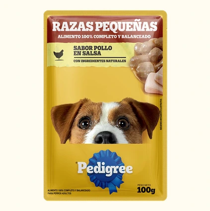[10201449] PEDIGREE POUCH DOG ADULTO POLLO RAZAS PEQUEÑAS 100GR PROMO 5+1