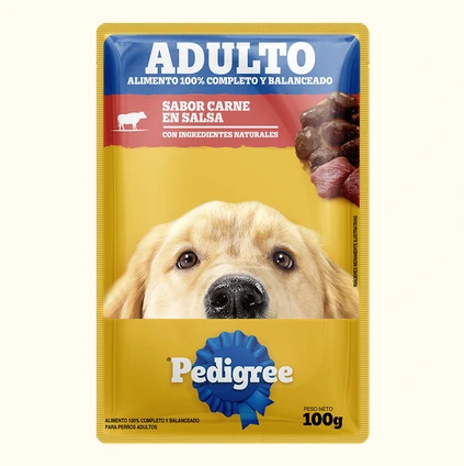 PEDIGREE POUCH DOG CARNE EN SALSA 100GR PROMO 5+1