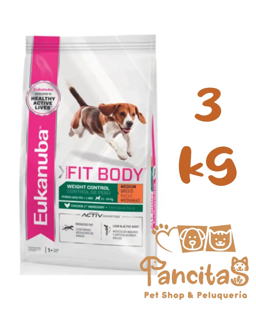 EUKANUBA  WEIGHT CONTROL MEDIUM 3KG