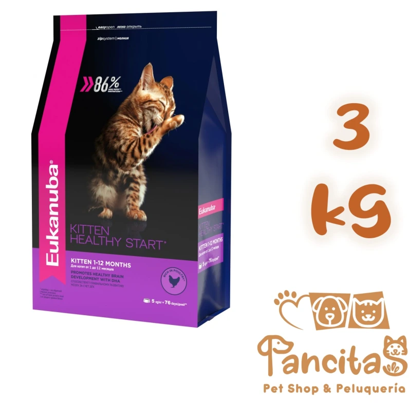 [60010145] EUKANUBA CAT KITTEN HEALTHY START 3KG PROMO