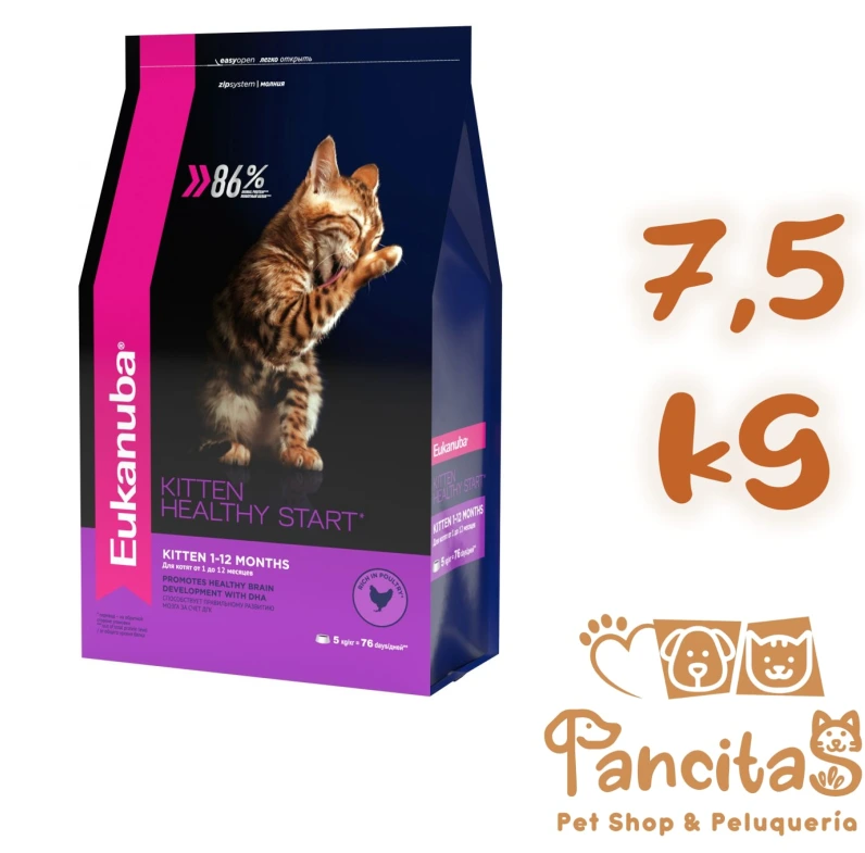 [60010147] EUKANUBA CAT KITTEN HEALTHY START 7,5KG PROMO
