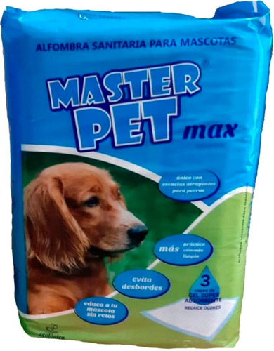 MASTER PET PAÑOS SANITARIOS MAX PACK X10 60X90 CM
