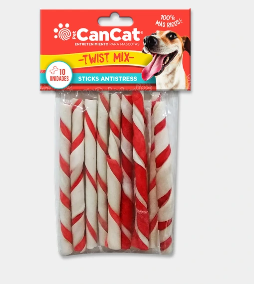 [324] CANCAT PALITOS CUERO CON TIRA DE CARNE PACK X10