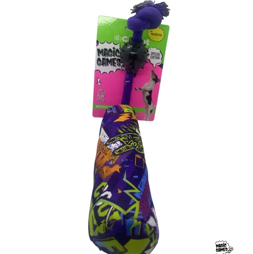 [2760] CANCAT BASTON SQUEAKE CON SOGA