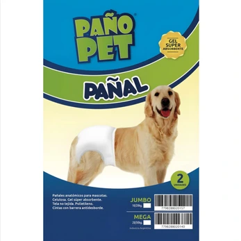 PAÑO PET PAÑAL PACK X2 MAX JUMBO 10 a 20kg