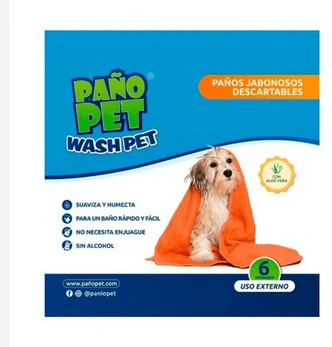 PAÑO PET WASH PET X6 UNIDADES (PAÑOS JABONOSOS)