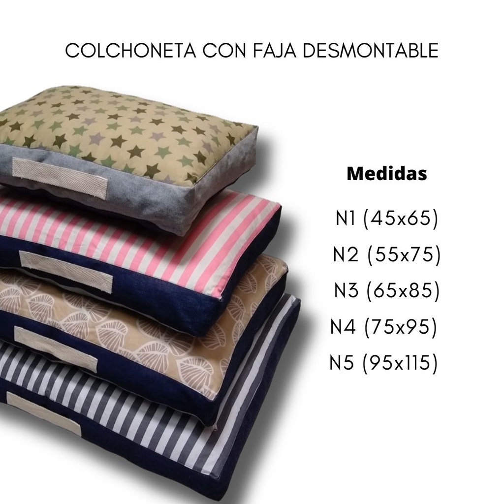 NAP COLCHONETA CON FAJA DESMONTABLE N1 (45X65)