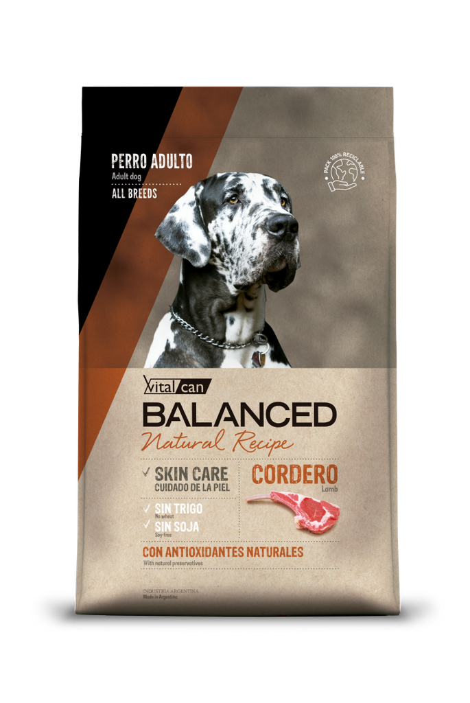 VITAL CAN BALANCED DOG NATURAL RECIPE CORDERO 3KG PROMO
