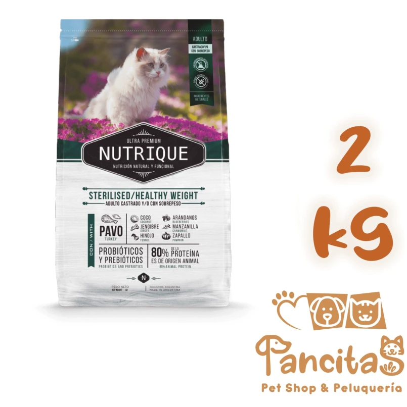 NUTRIQUE CAT AD STERILISED H. WEIGHT X 2KG