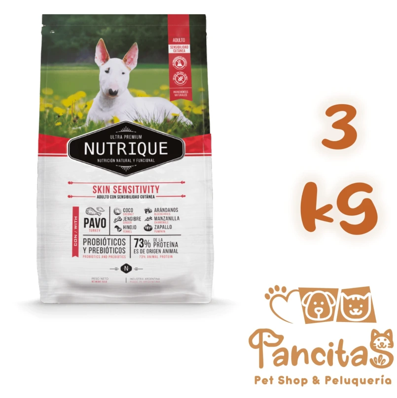 NUTRIQUE DOG MEDIUM SKIN SENSITIVITY PAVO 3KG