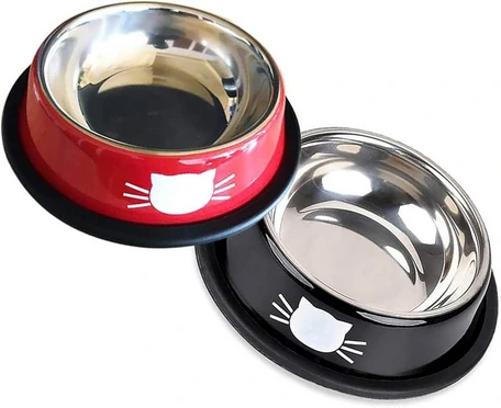 [24265] COMEDERO ACERO INOX CARITAS GATO GRANDE