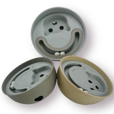 [25104] COMEDERO BOWL INTERACTIVO COMELENTO VAIVEN ACERO INOX