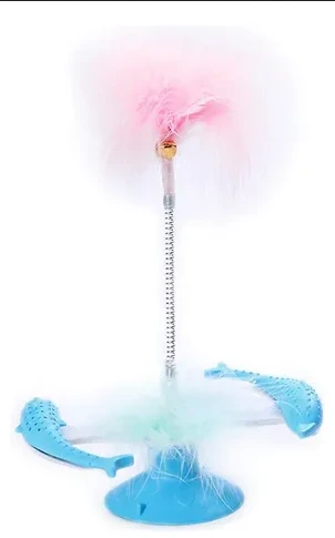 JUGUETE DENTAL MORDILLO PAJARO PARA GATO CON SOPAPA