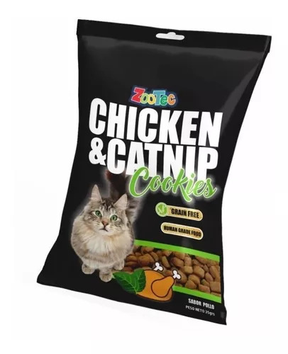 ZOOTEC COOKIES CATNIP &amp; CHICKEN 35GR PARA GATO (3x2) PROMO