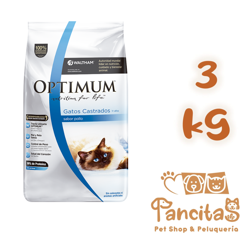 OPTIMUM CAT GATOS CASTRADOS 3KG