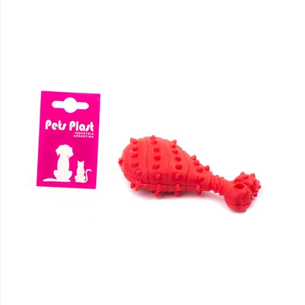 [CH5] PATA DE POLLO GOMA JUGUETE MACIZO PP