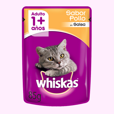 WHISKAS POUCH ADULTO POLLO SALSA PROMO (6x5)