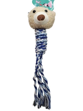 [24867] SOGA CON PELUCHE CARA DE OSO 10X30