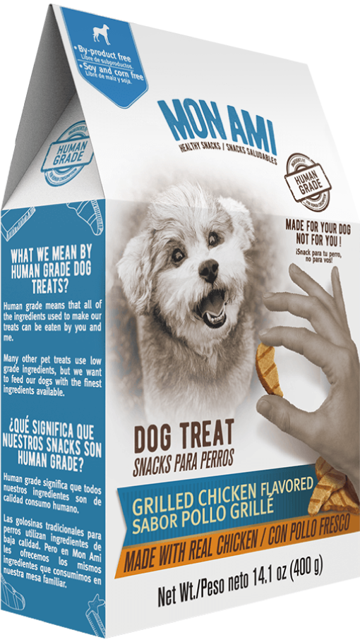 MON AMI SNACKS DOG TREAT SABOR POLLO GRILLE 400GR