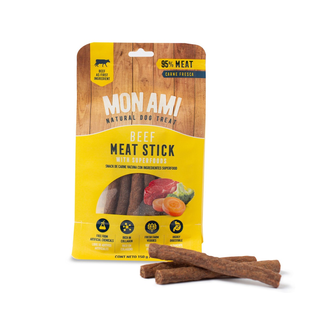 MON AMI SNACKS MEAT STICK BEEF 150GR