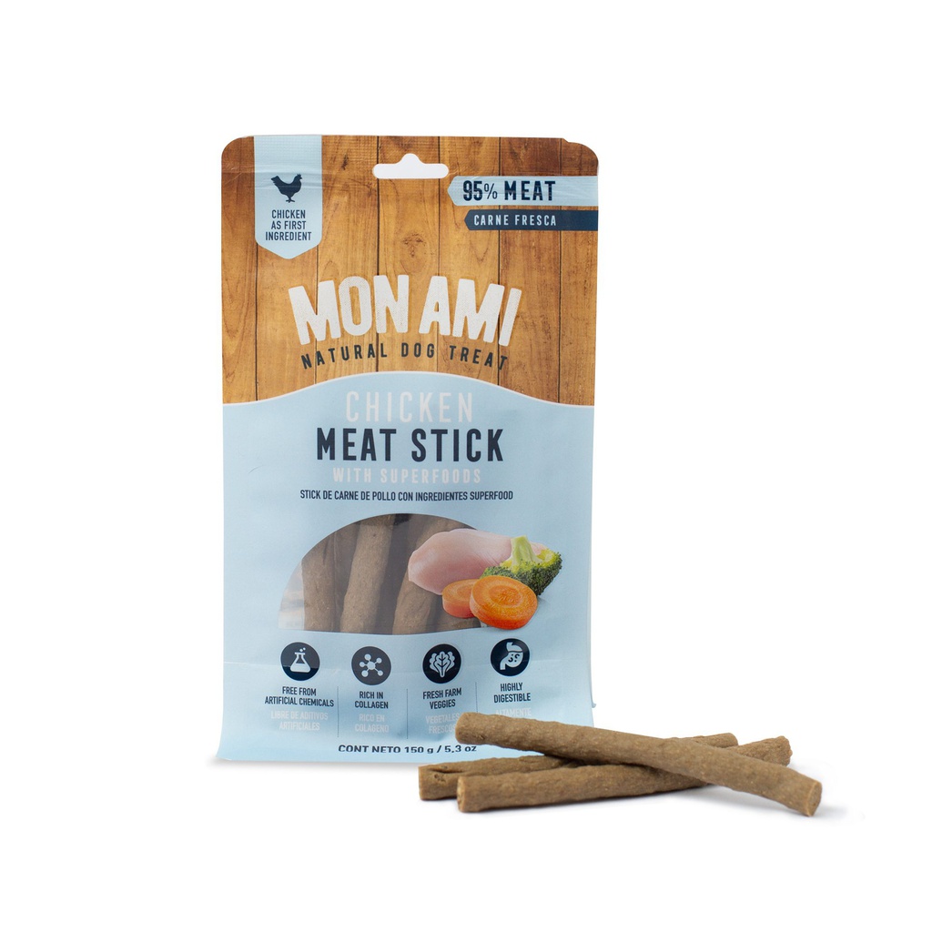 MON AMI SNACKS MEAT STICK CHICKEN 150G