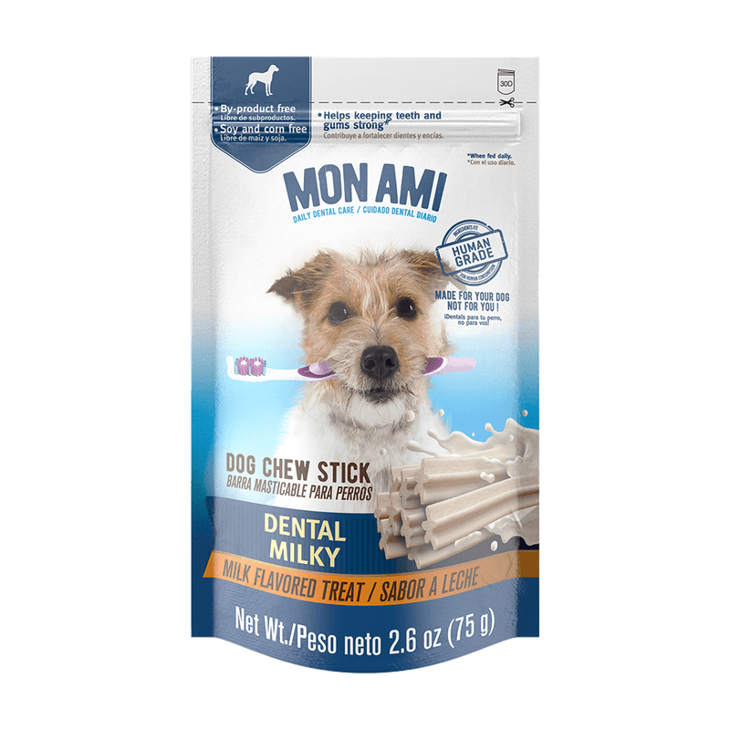 MON AMI SNACKS DENTAL MILKY STICKS 75GR