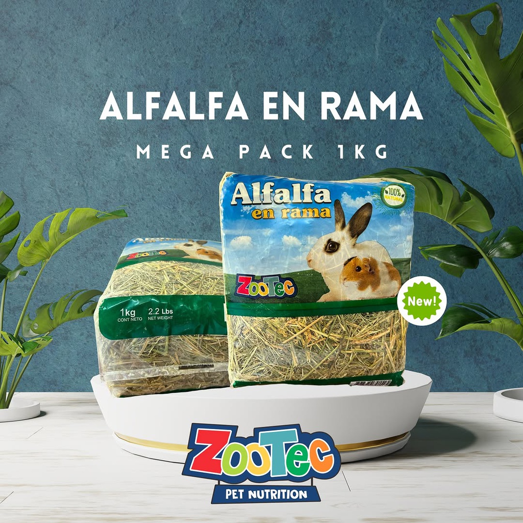 ZOOTEC ALFALFA EN RAMA 1KG