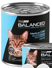 VITAL CAN BALANCED LATA CAT SOUFFLE MERLUZA 340GR PROMO 2+1